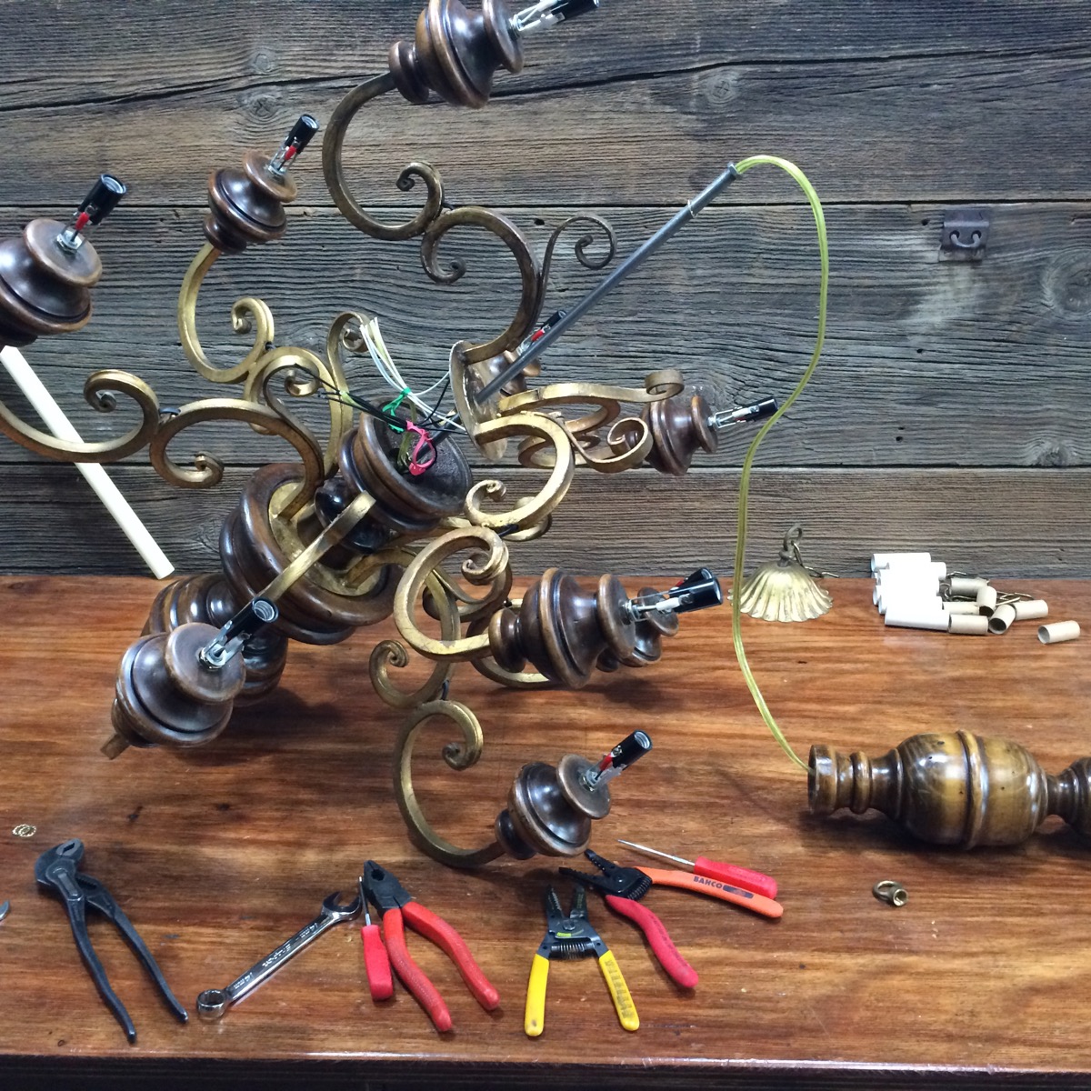 配線交換、組上